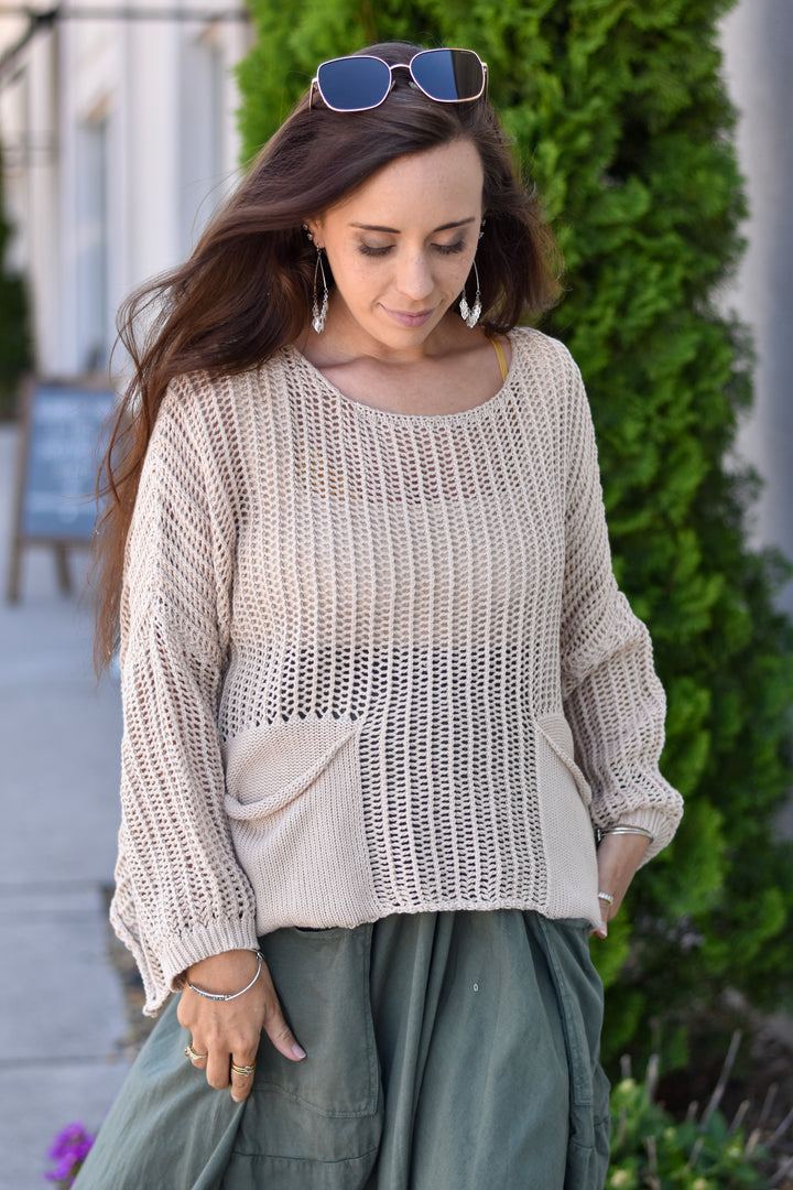 Tempo Paris Crochet Sweater