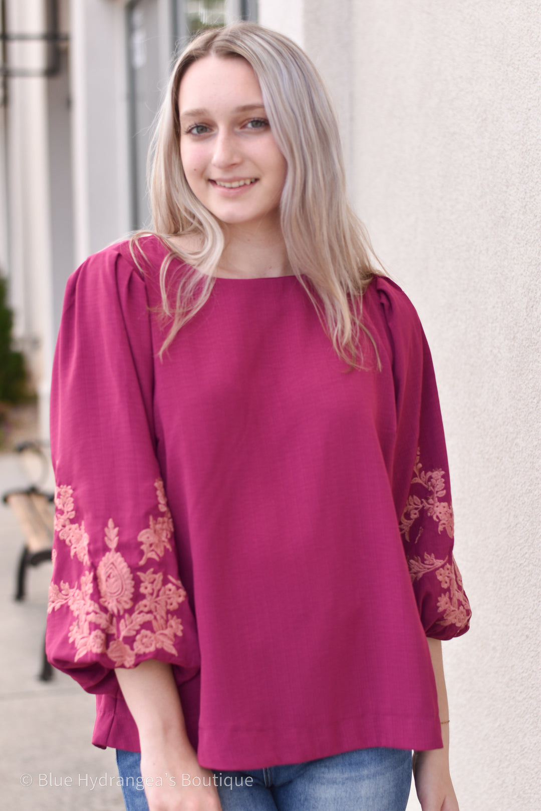 Floral Embroidered Grace Top