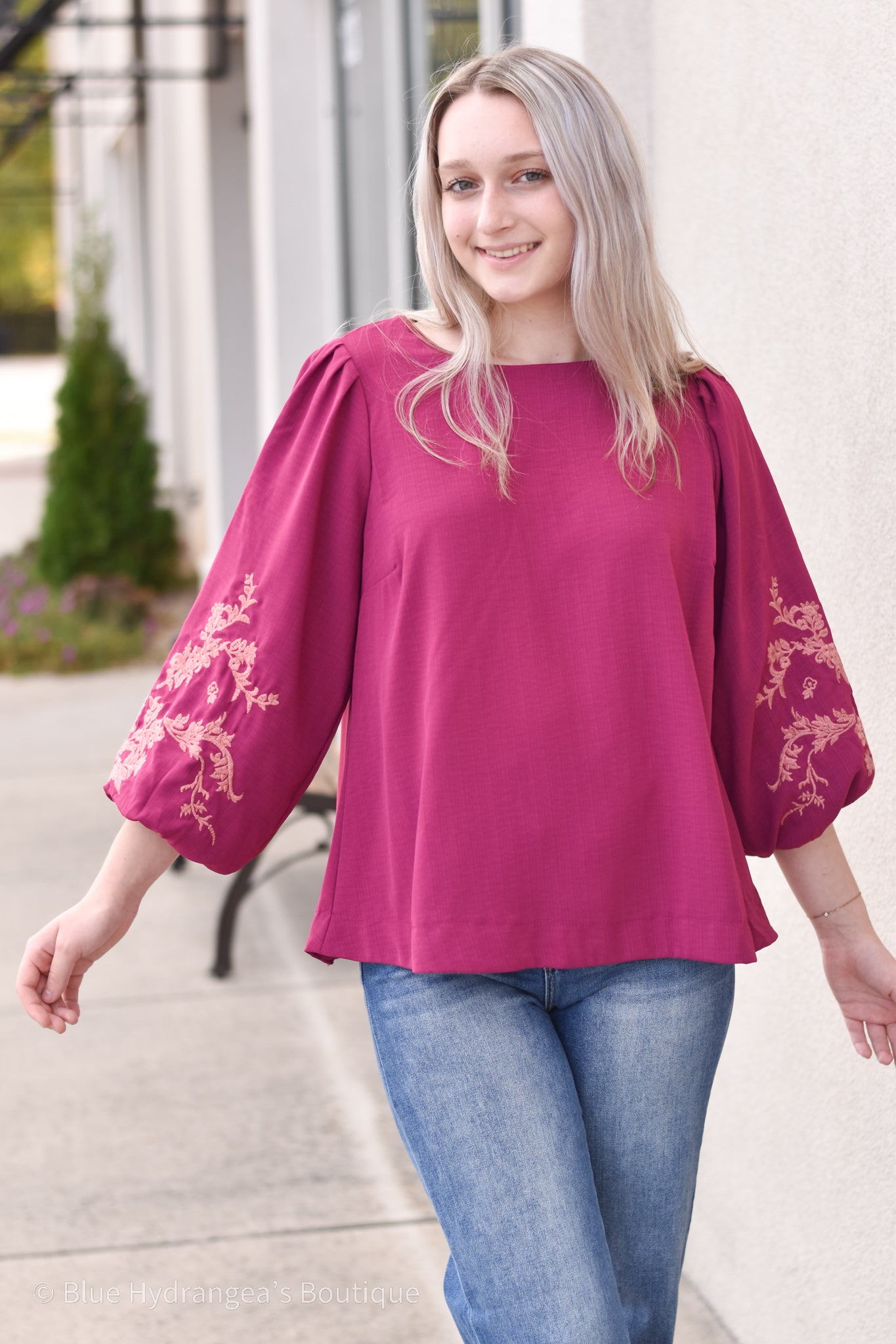 Floral Embroidered Grace Top