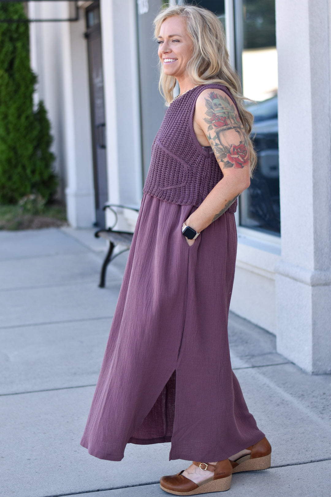 By Together Braylee Sweater Layered Dress