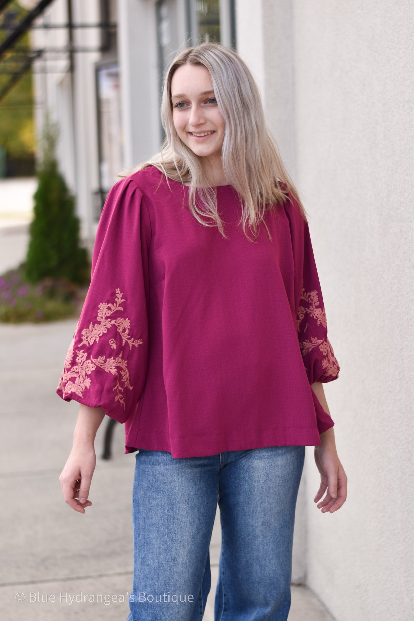 Floral Embroidered Grace Top