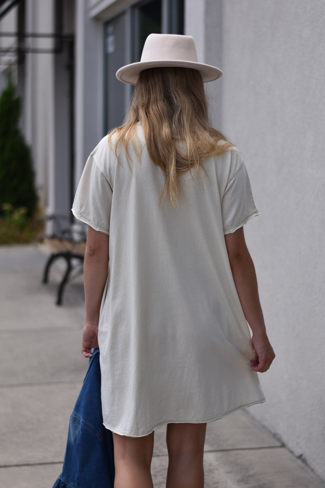 Peace Washed Cotton T-Shirt Dress