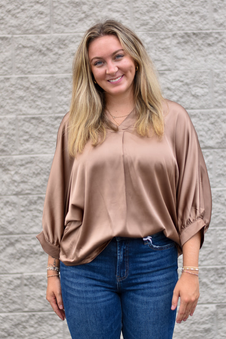 Cocoa Luxe Blouse