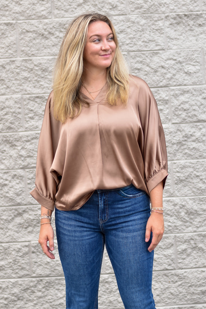 Cocoa Luxe Blouse