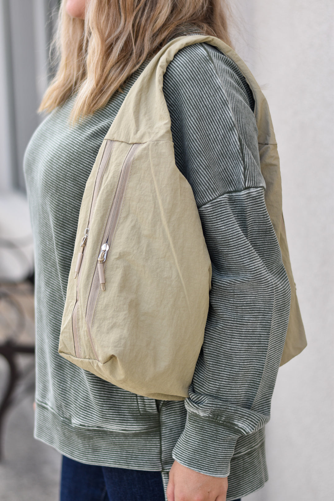Drapes Slouchy Shoulder Bag