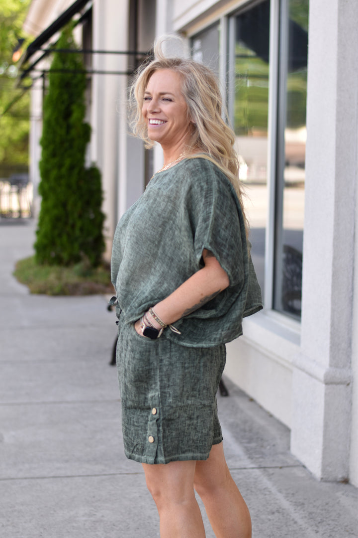 Tempo Paris Linen Shorts