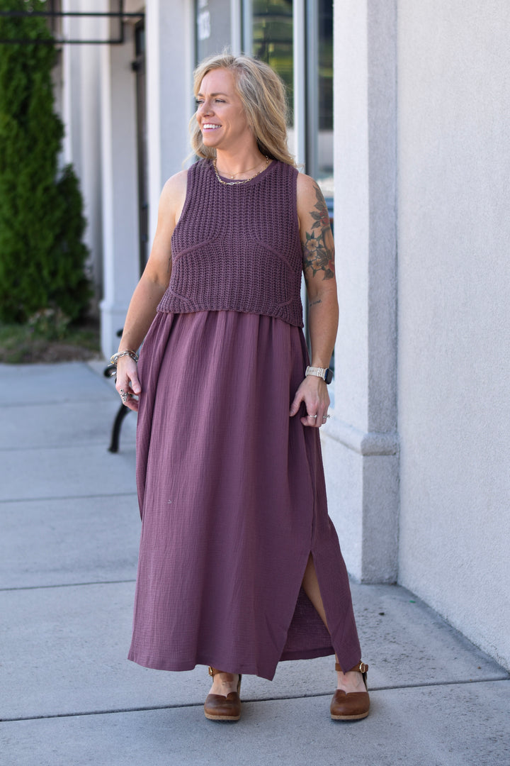 By Together Braylee Sweater Layered Dress