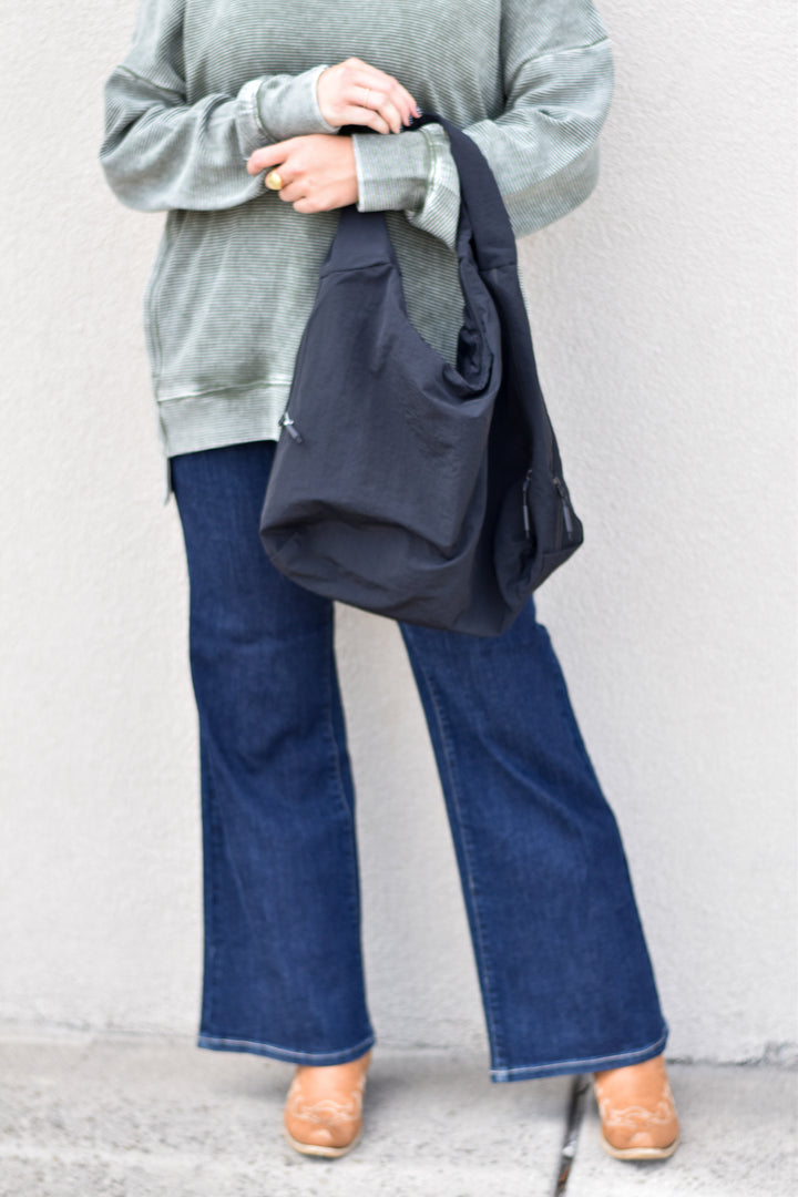 Drapes Slouchy Shoulder Bag