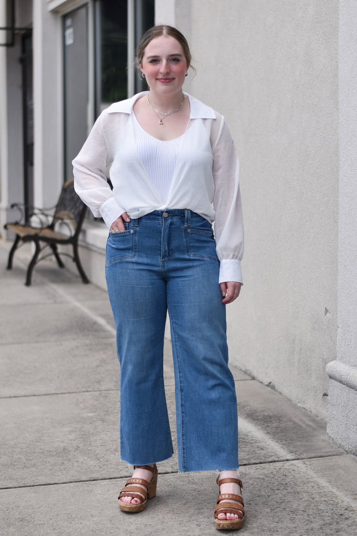 Fina Cropped Denim Jeans