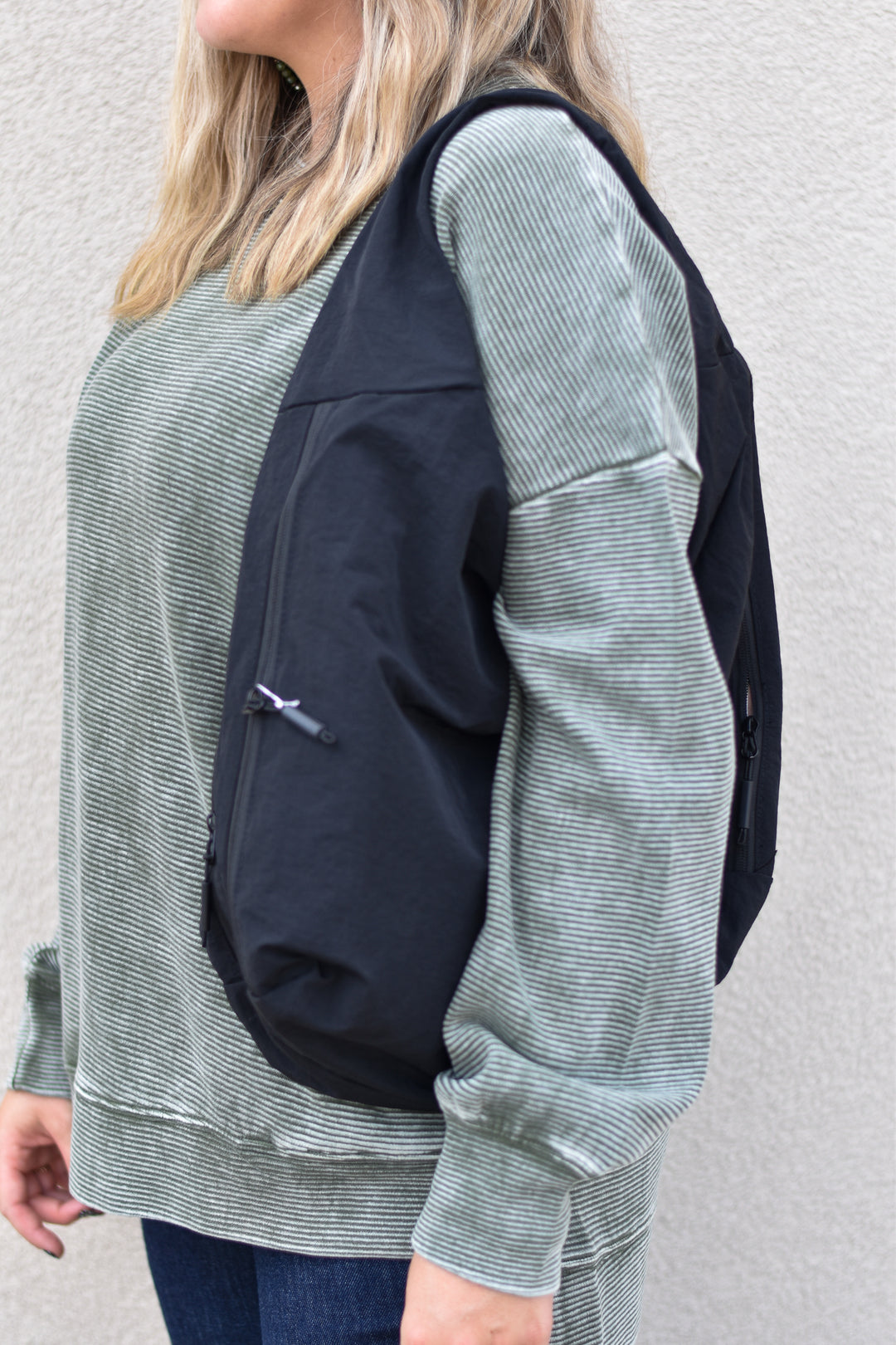 Drapes Slouchy Shoulder Bag