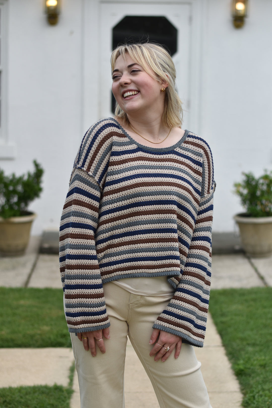 Serena Striped Sweater