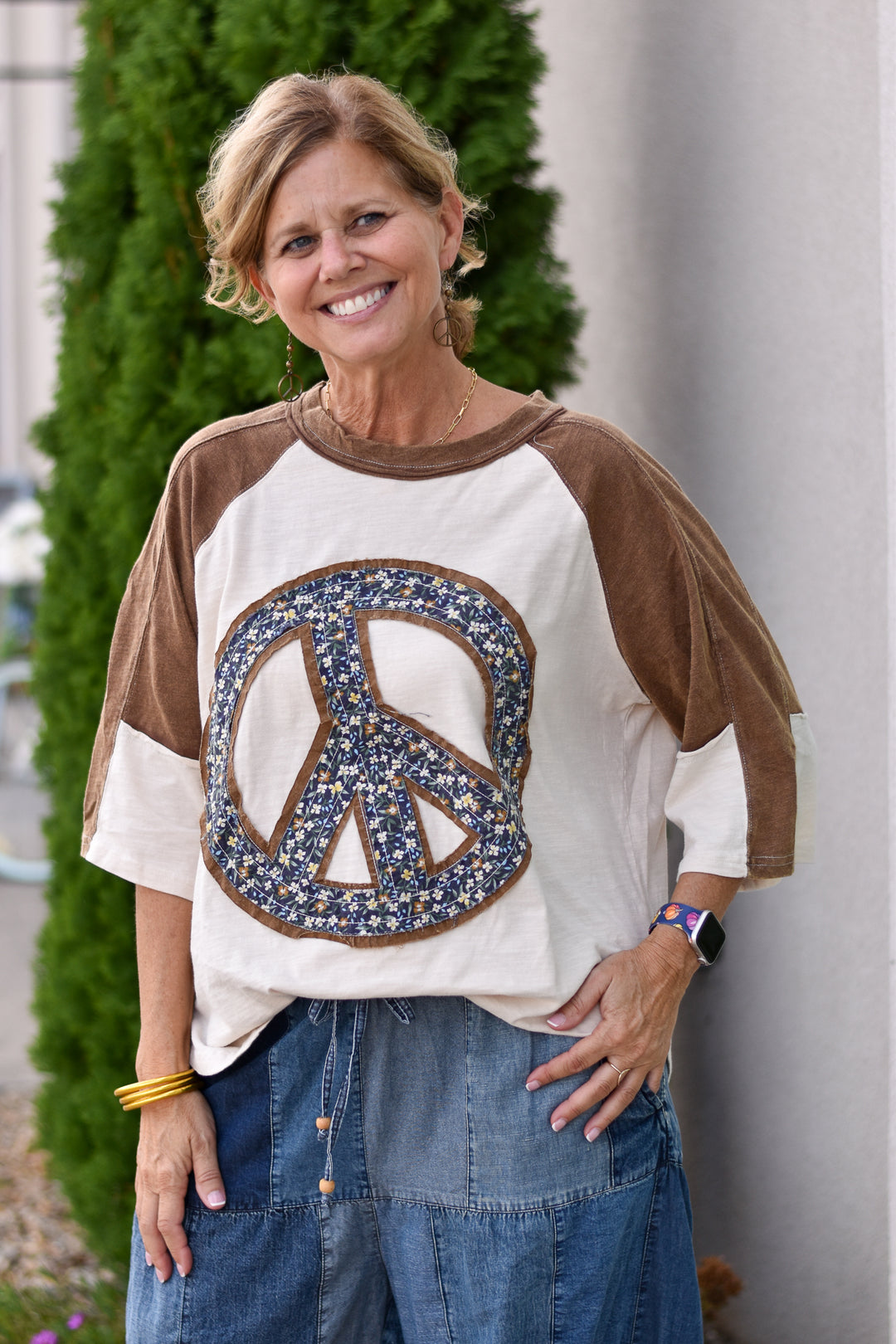 Peace & Petals Top