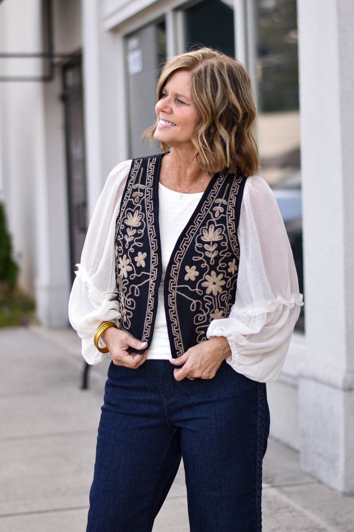 Forevermore Embroidered Vest