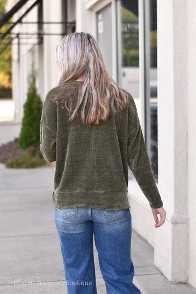 Carefree Chenille Pullover Top