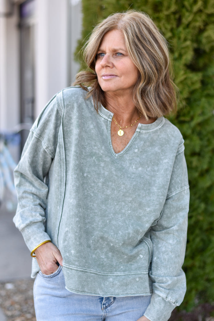 Raw Edge Comfort Top