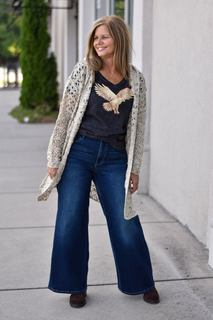 Boho Dreamer Hooded Crochet Cardigan