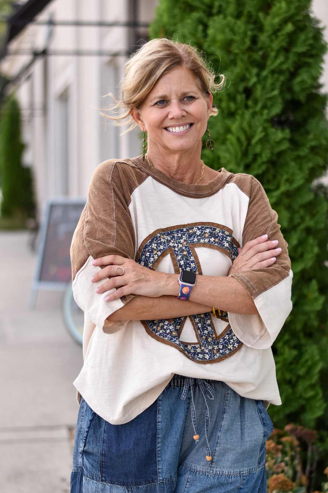 Peace & Petals Top