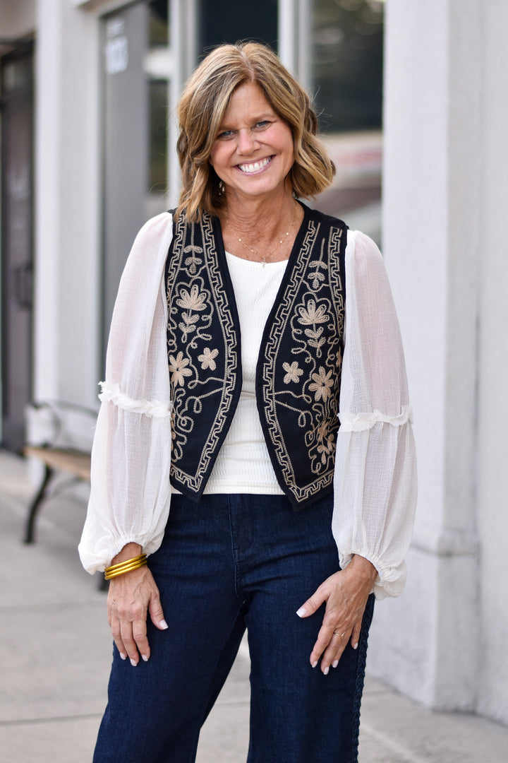 Forevermore Embroidered Vest