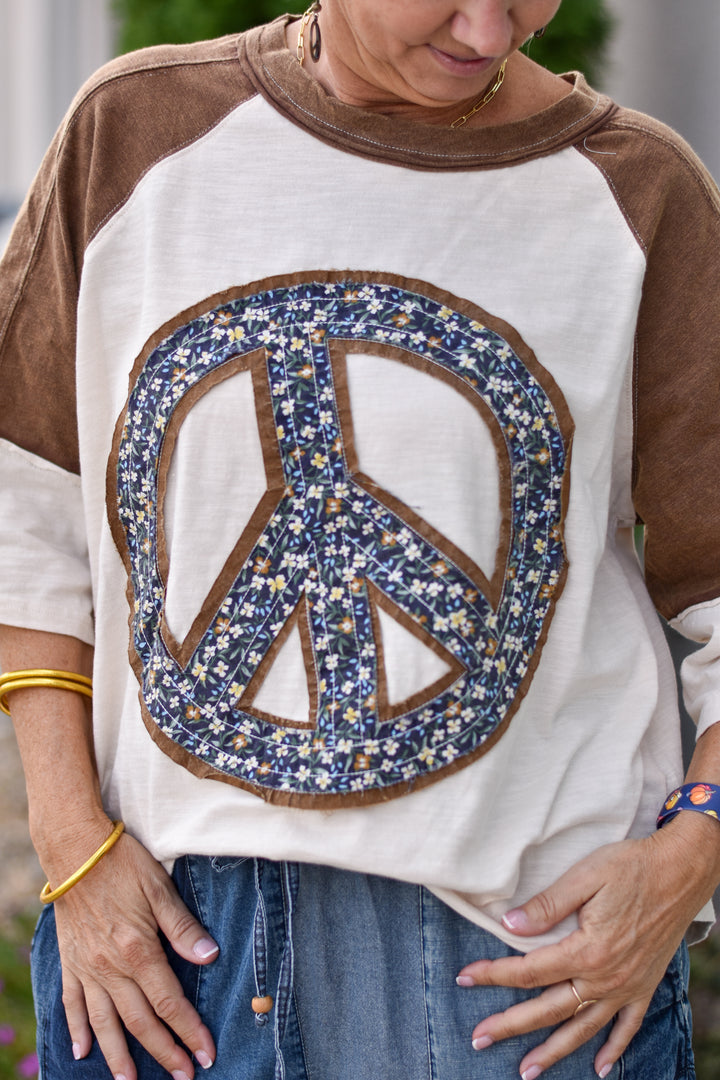 Peace & Petals Top