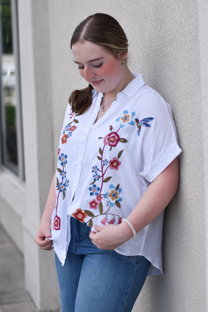 Cosetta Embroidered Top