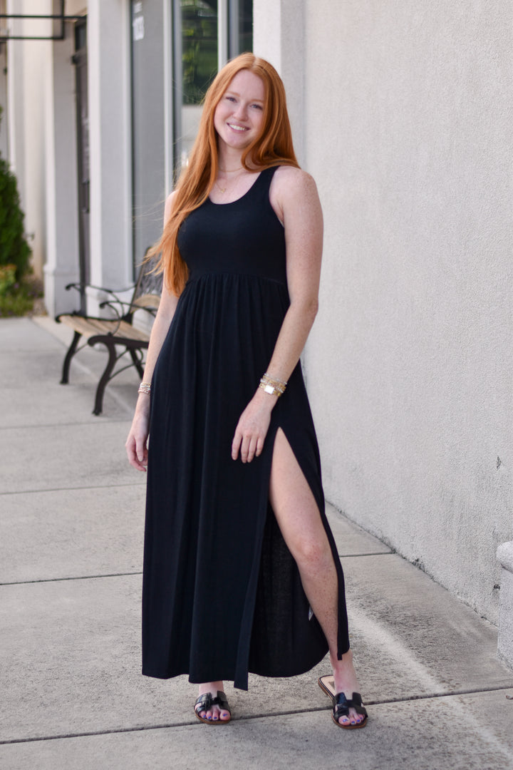 Easy Days Midi Slit Dress