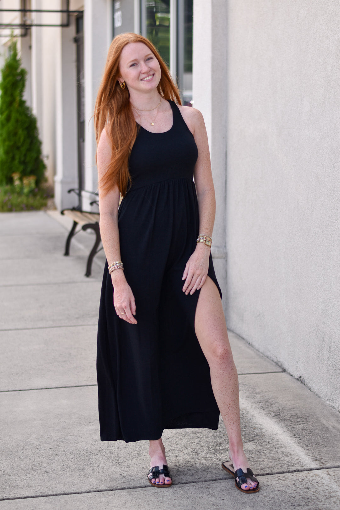 Easy Days Midi Slit Dress