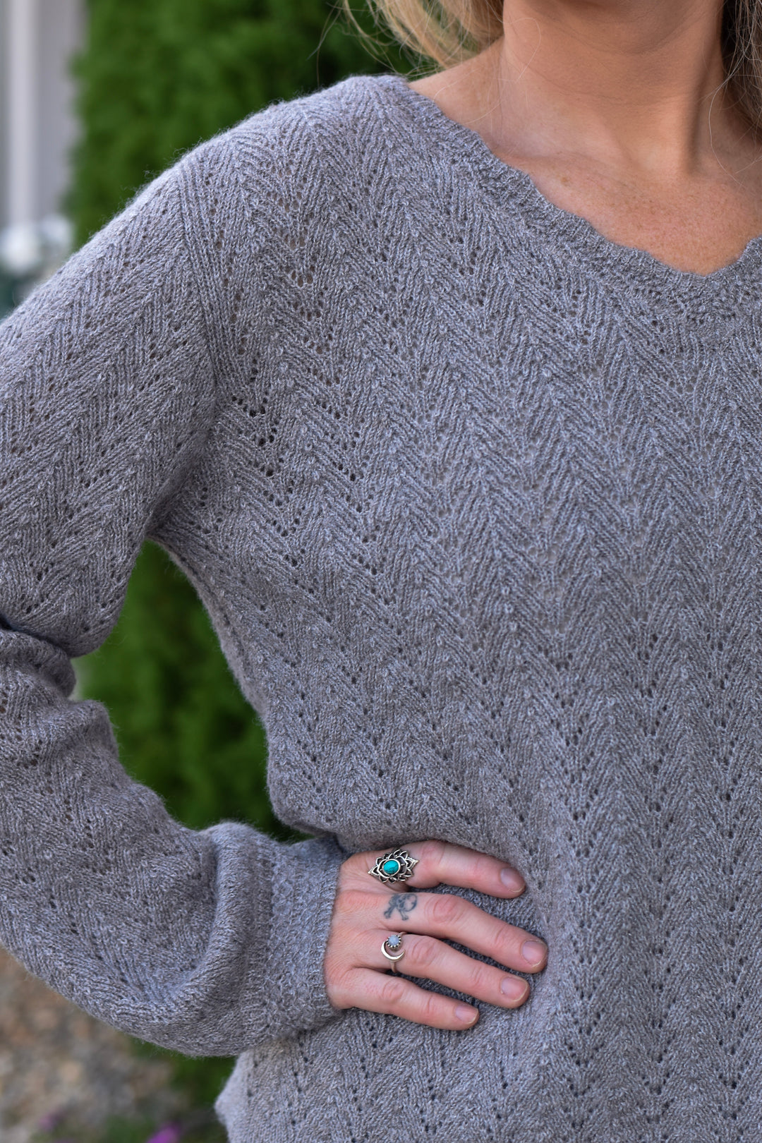 Shimmer V-Sweater