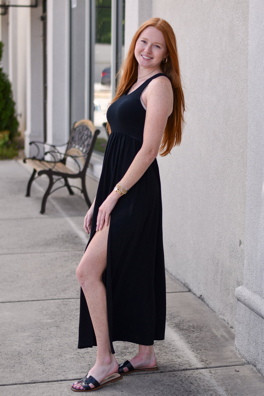 Easy Days Midi Slit Dress