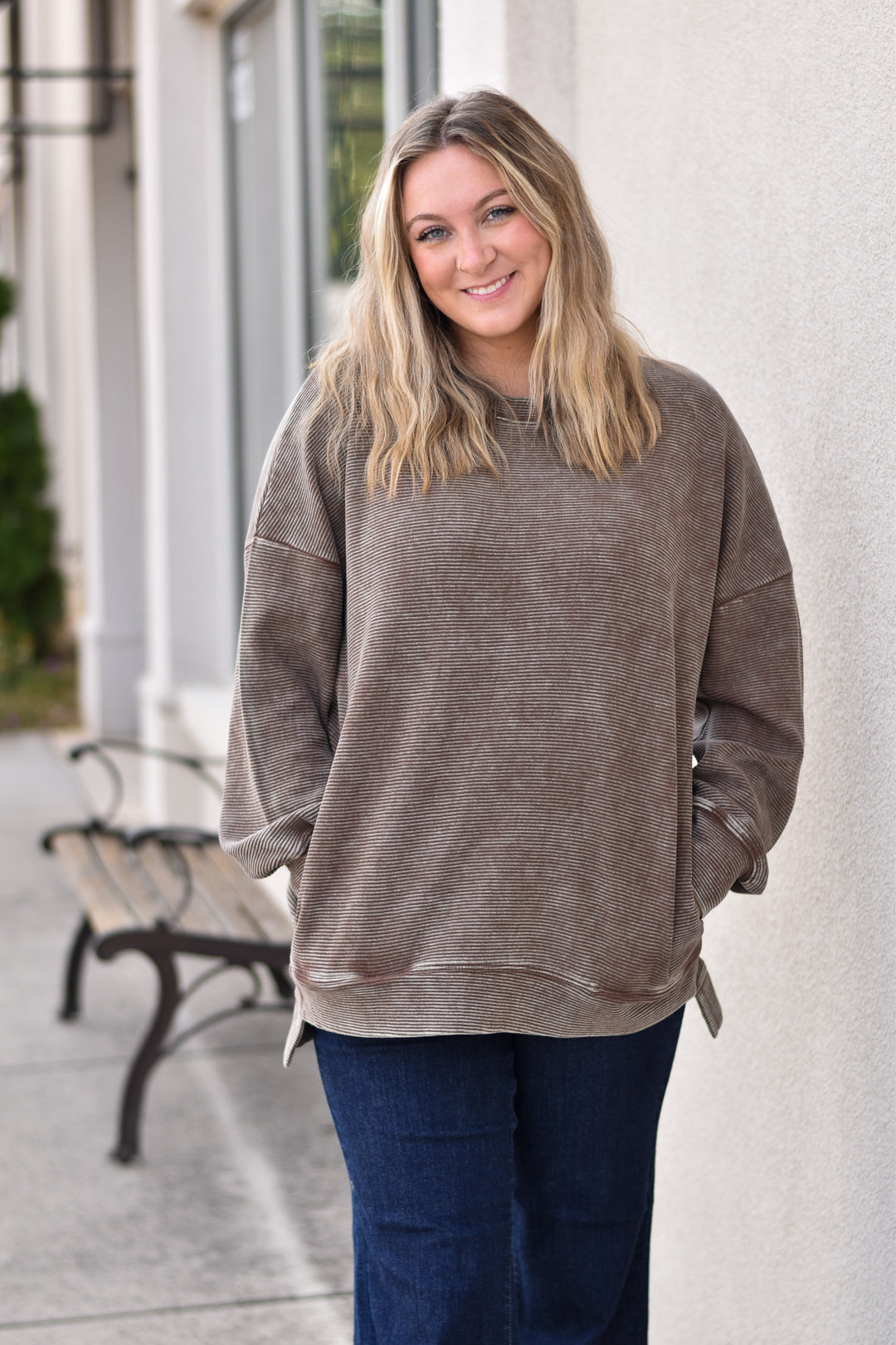 Washed Tranquil Pullover