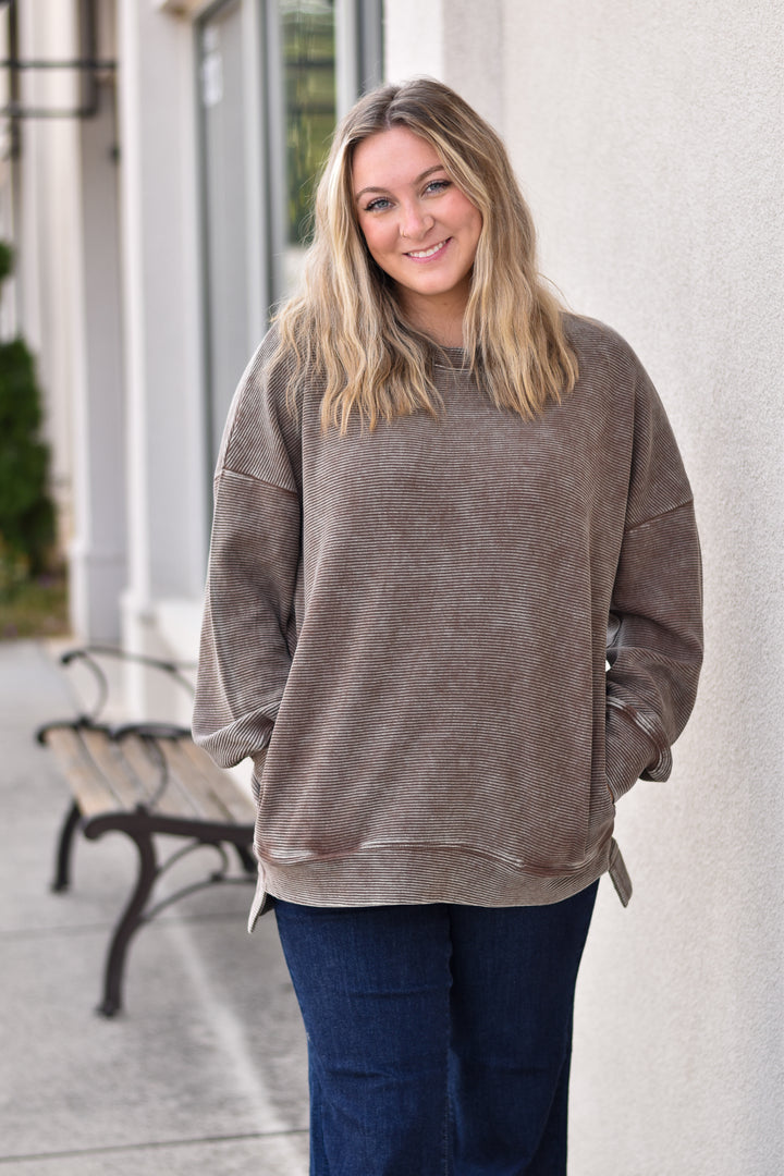 Washed Tranquil Pullover