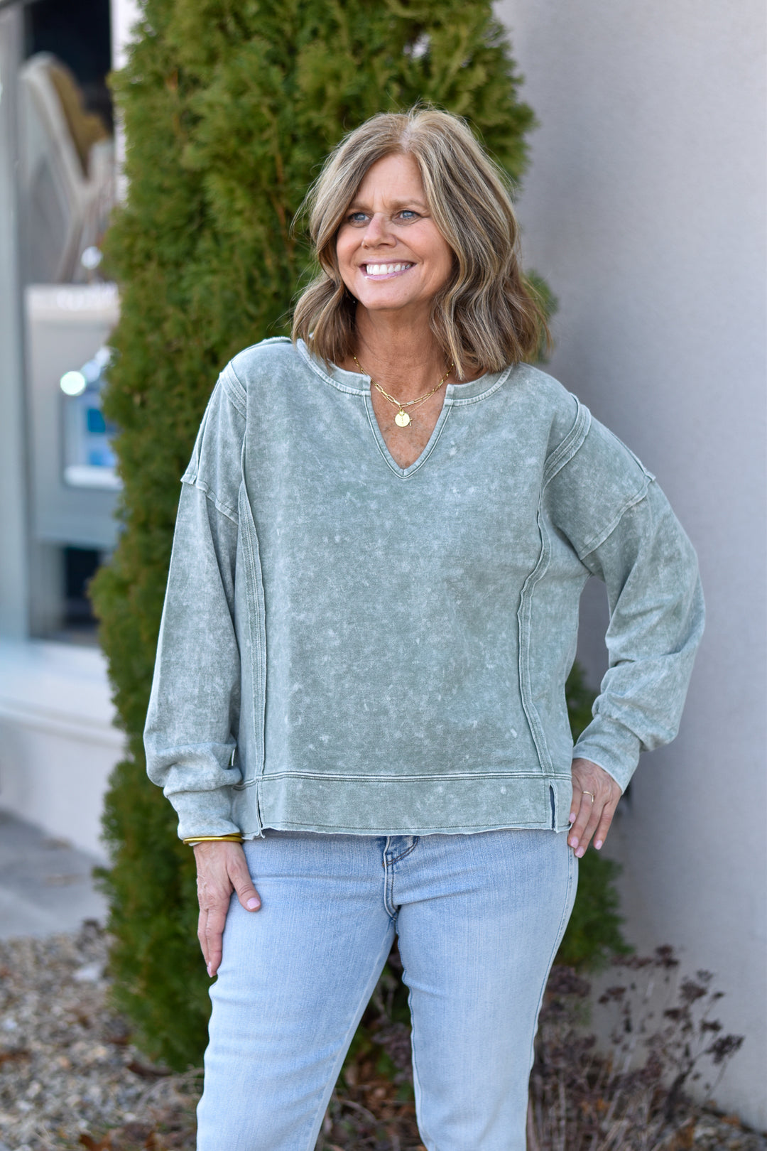 Raw Edge Comfort Top