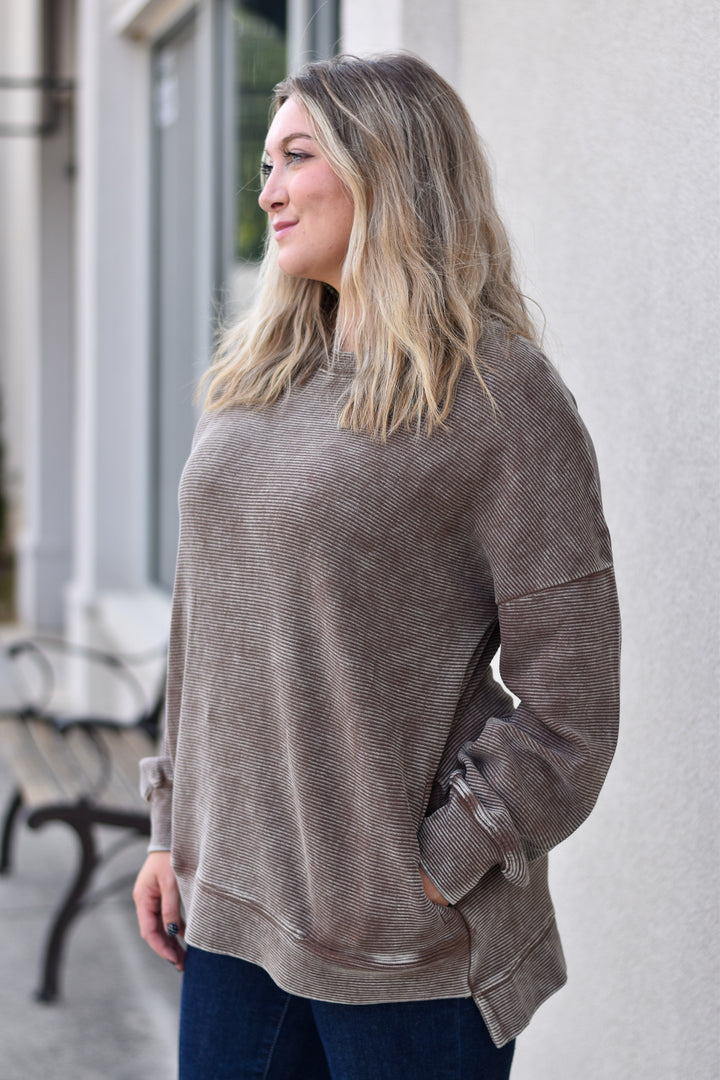 Washed Tranquil Pullover