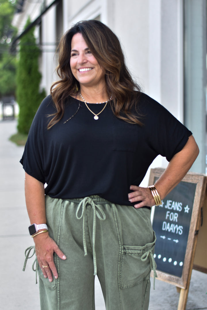 Bamboo Dolman Knit Top