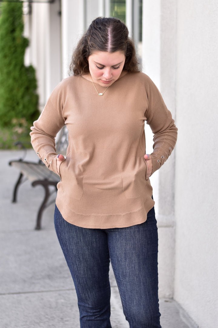 Sienna Lace-Up Pullover