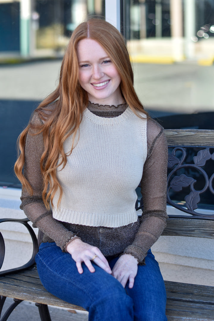 Cropped Sweater Knit Tank Top