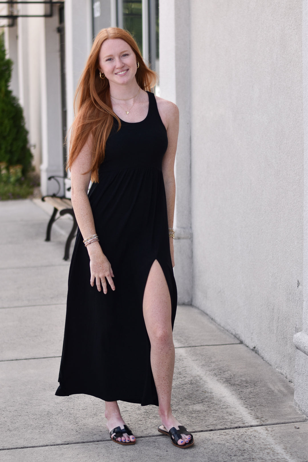 Easy Days Midi Slit Dress