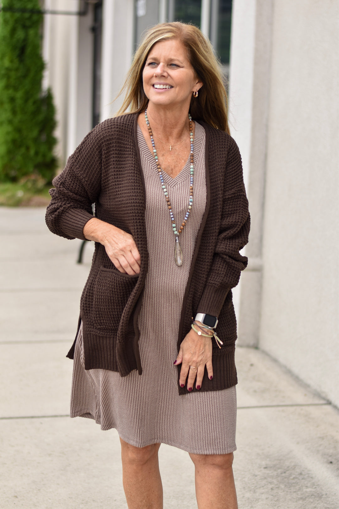 Everyday Mocha Knit Dress