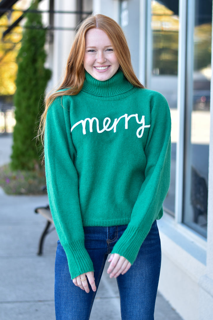 Very Merry Turtleneck Sweater