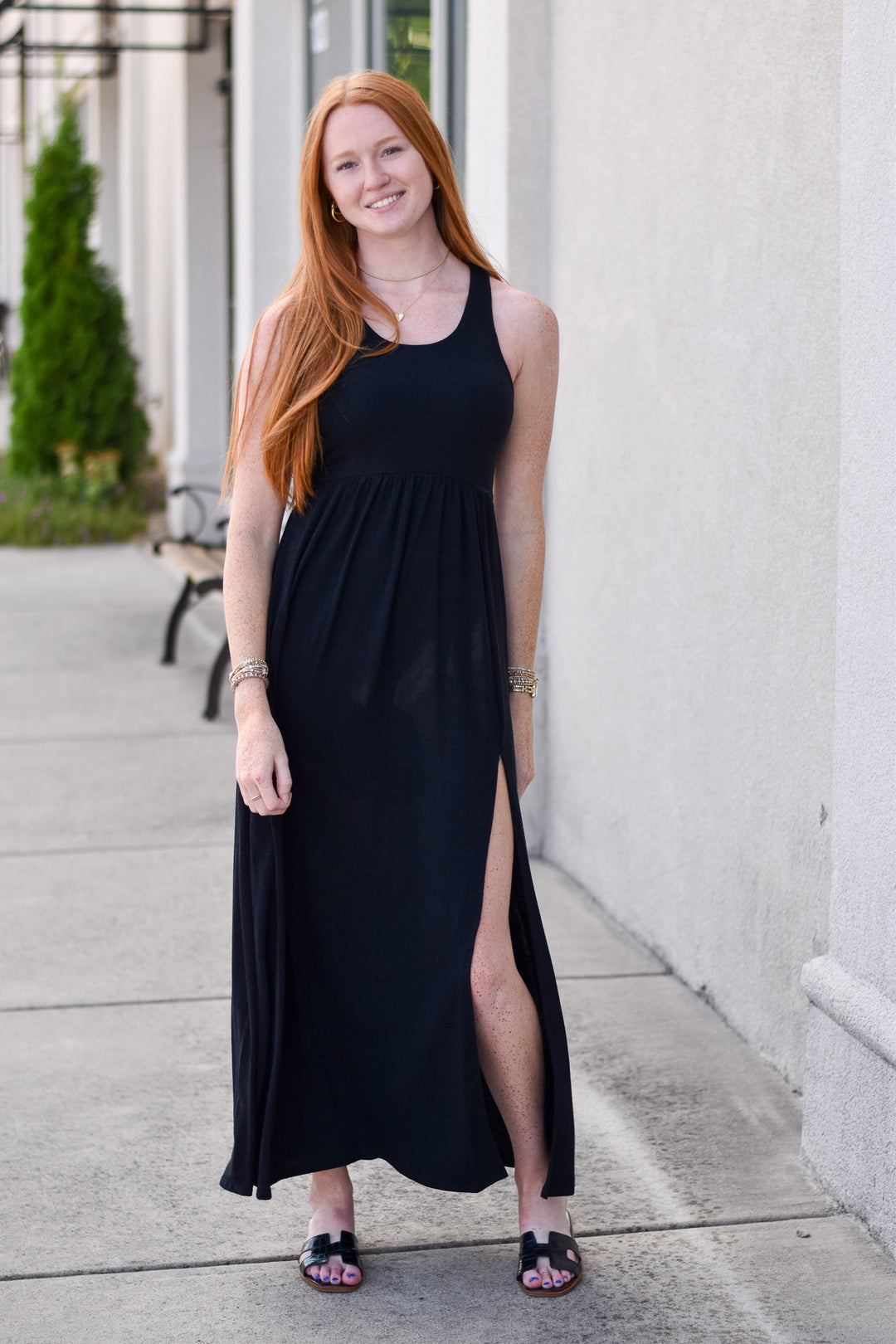 Easy Days Midi Slit Dress