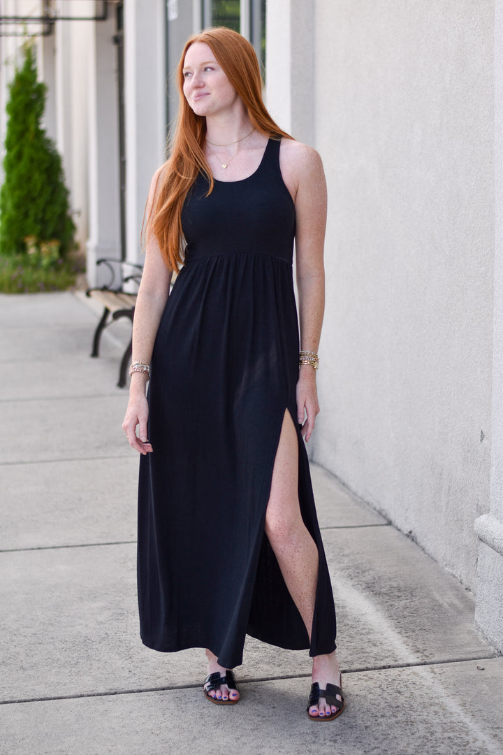 Easy Days Midi Slit Dress