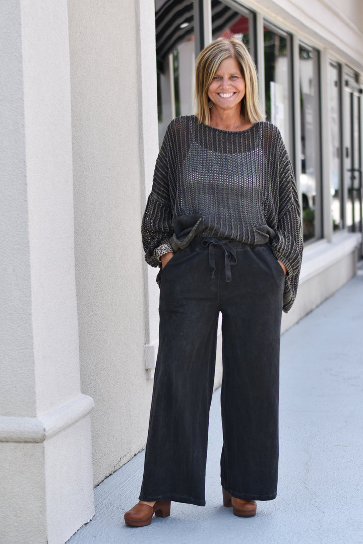 Tempo Paris Wide Leg Knit Pant