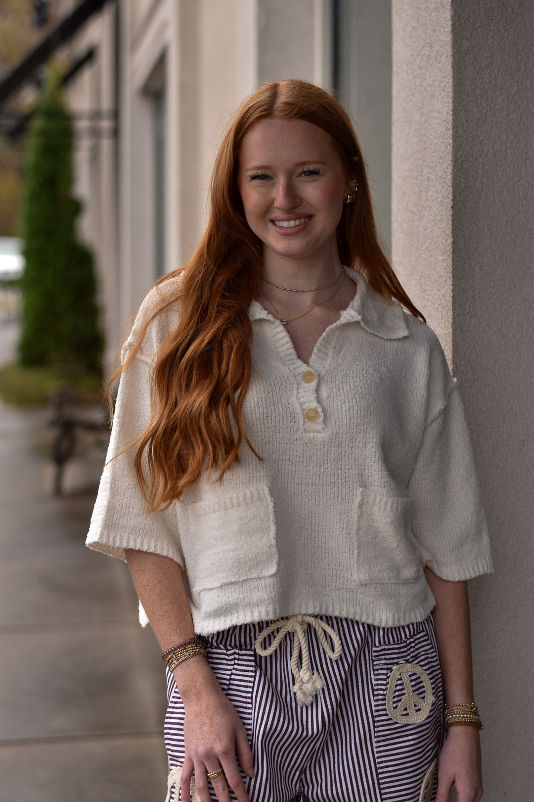 Soft as Cloud Textured Top