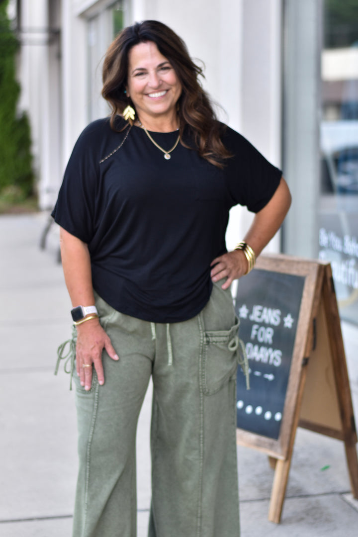 Bamboo Dolman Knit Top