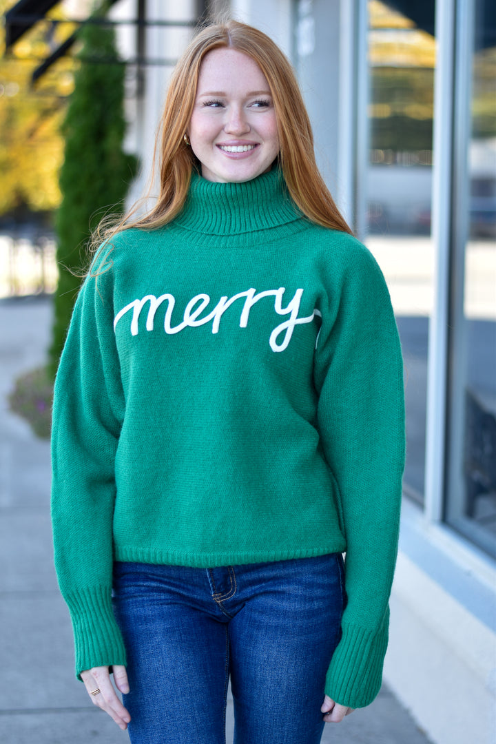 Very Merry Turtleneck Sweater