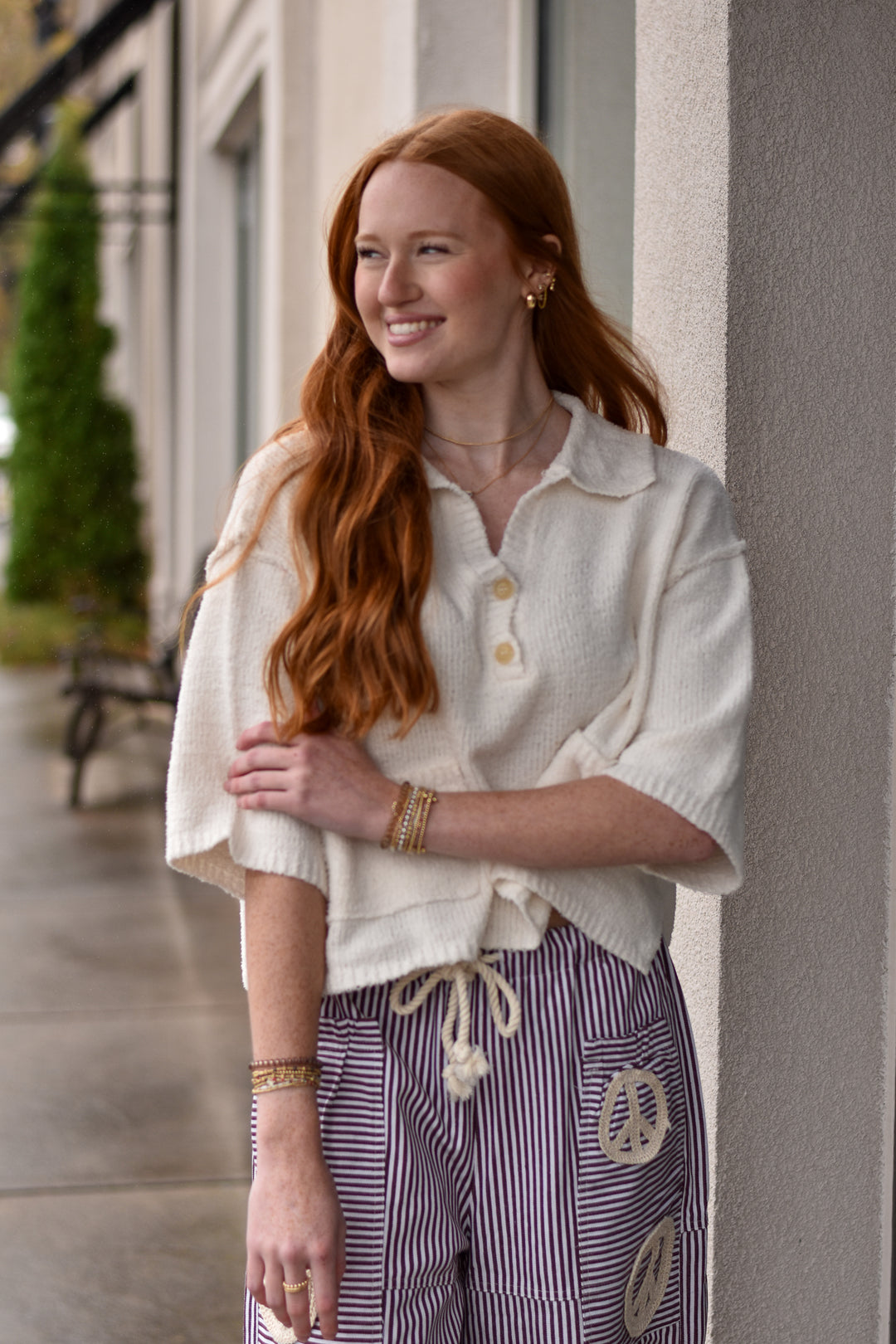 Soft as Cloud Textured Top