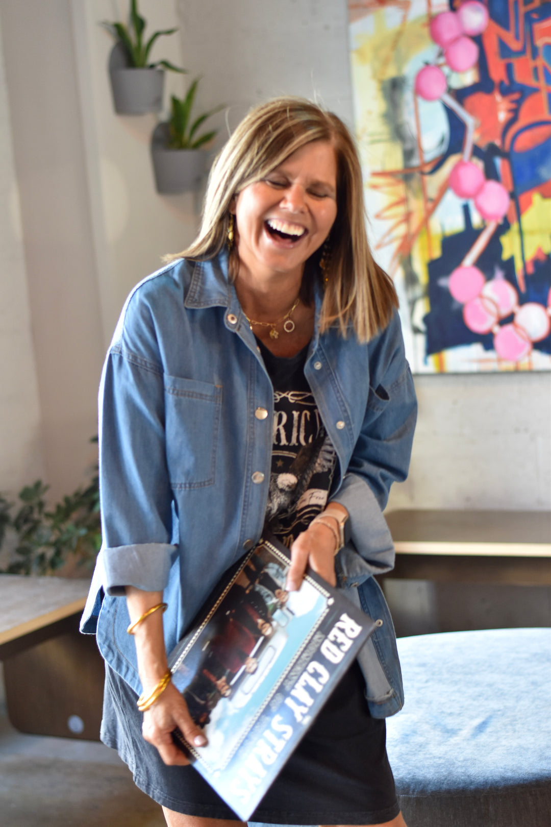 Turn Up the Music Denim Shirt