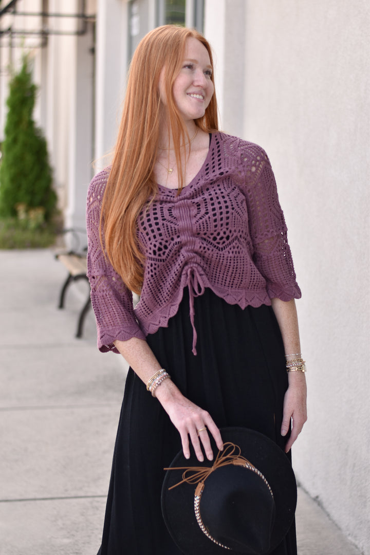 Crochet Dream Drawstring Top