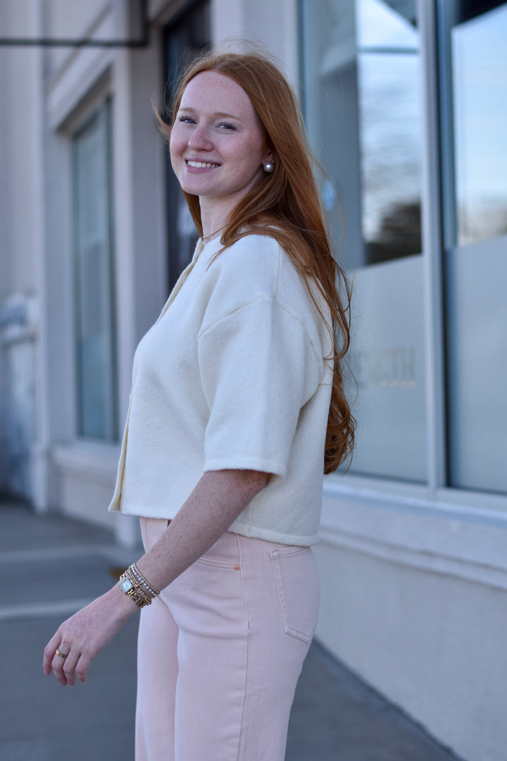 Pinch Sunday Stroll Button Sweater