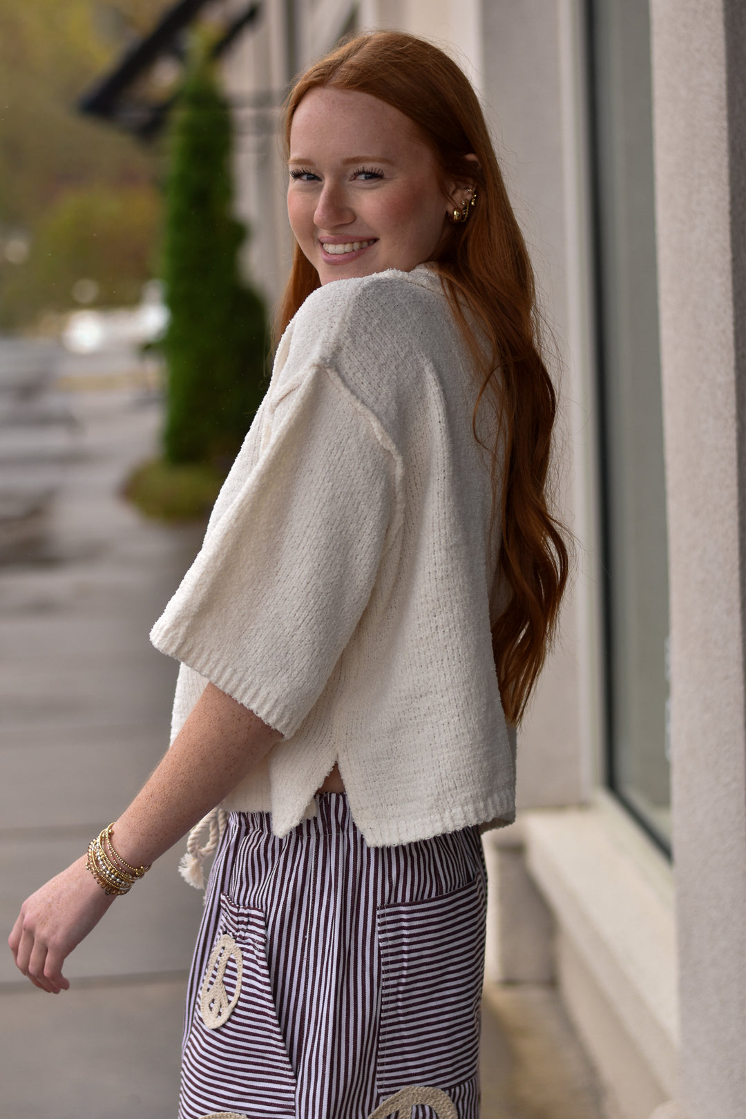 Soft as Cloud Textured Top