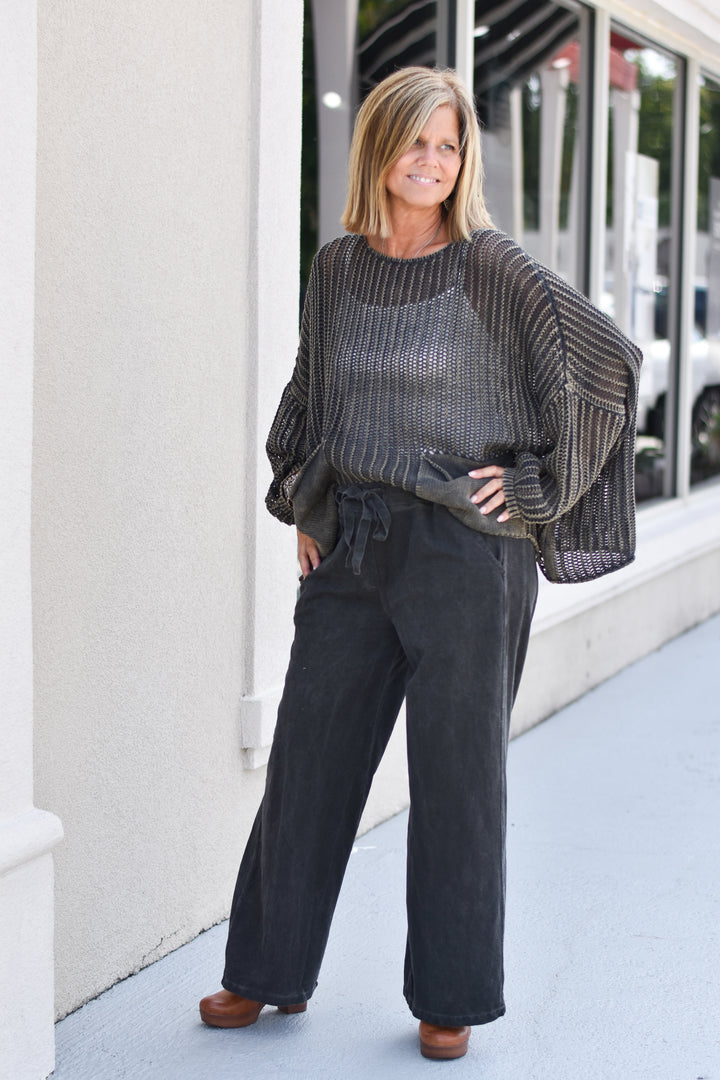 Tempo Paris Wide Leg Knit Pant